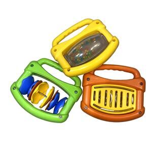 Baby Infant Rattle Musical Toy Set Multi-Color Plastic Sensory Development Toys